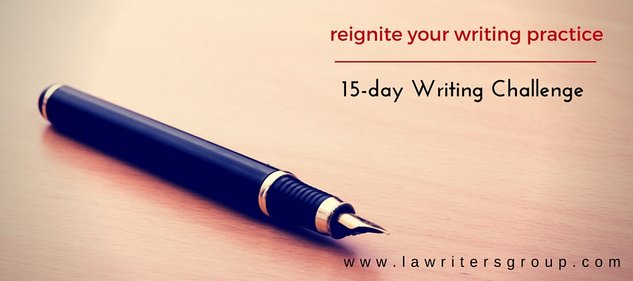 Why take the 15-Day Writing Challenge?