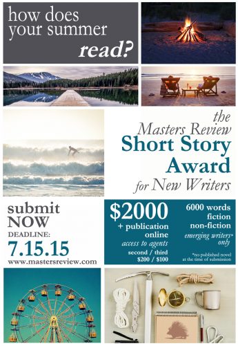 $2000 Writing Contest, Publication, and Agency Review – Masters Review!