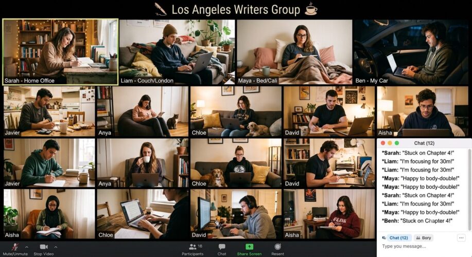 Weekly Body Doubling Write-Ins on Zoom for creative writers